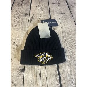 Fanatics Nashville Predators Men's Beanie Hat Black One Size New Hockey NHL